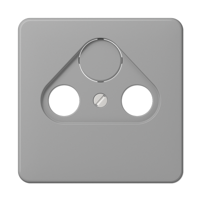 JUNG CD561SATGR, Center plate for TV-FM-SAT sockets, 4011377470408