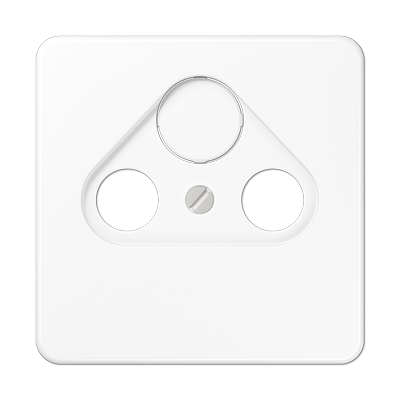 JUNG CD561SATWW, Center plate for TV-FM-SAT sockets, 4011377470606