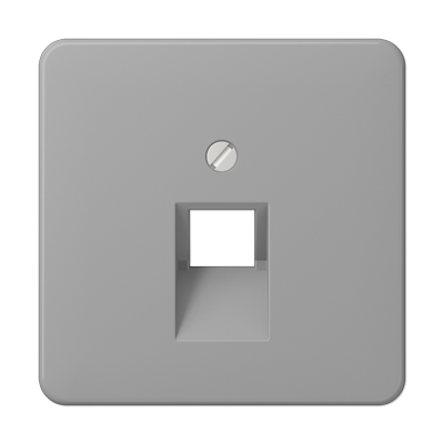 JUNG CD569-1UAGR, center pl.f.1-gang mod. jack sockets, 4011377681705