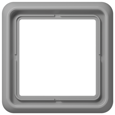 JUNG CD581GR, 1-gang frame, grey, 4011377052109