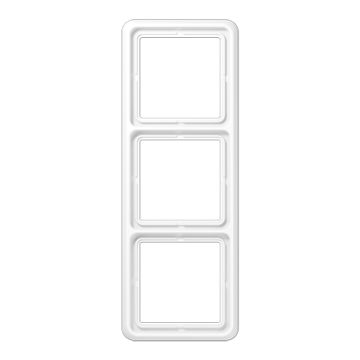 JUNG CD583WW, 3-gang frame, white, 4011377056404