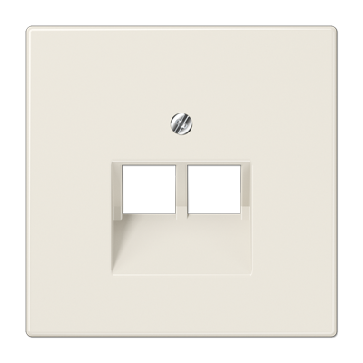 JUNG LS969-2UA, centre pl.f.2-gang mod. jack sockets, 4011377899001
