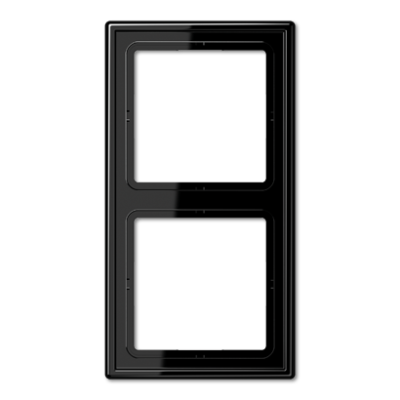 JUNG LS982SW, 2-gang frame, black, 4011377868700