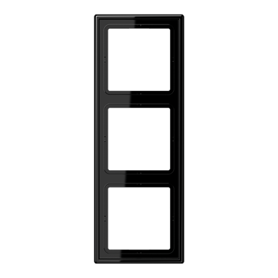 JUNG LS983SW, 3-gang frame, black, 4011377868809