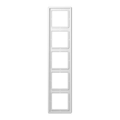 JUNG LS985WW, 5-gang frame, 4011377121805
