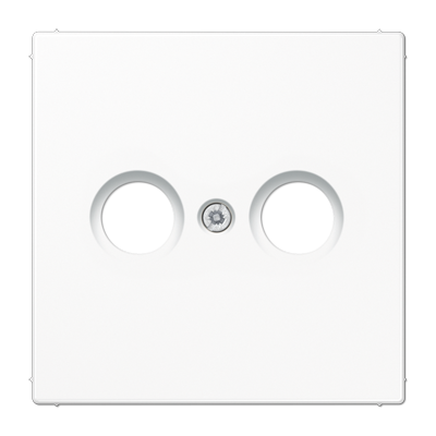 JUNG LS990TVWW, centre plate f. TV/FM socket, 4011377136908