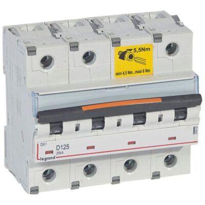 Legrand 409855, DX3 4P D125 25KA, 3245064098557