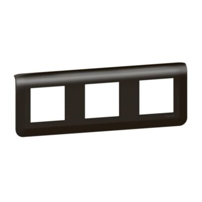 Legrand 079046L, PLATE 3X2M MAT BLACK, 3414971578722