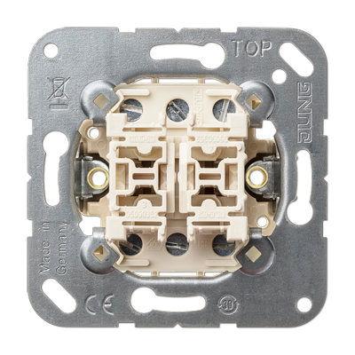 JUNG 509EU, 2-gang switch insert 1-pole, 2-way, 4011377263505