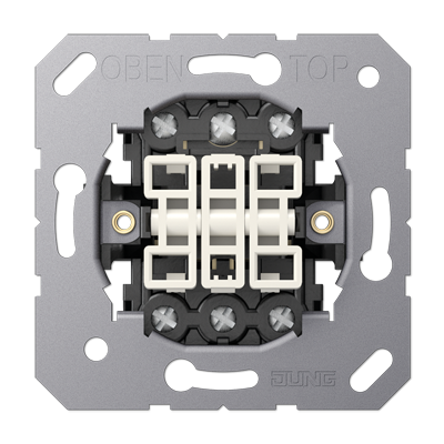 JUNG 5306EU, 3-gang switch insert 10 AX / 250 V, 4011377147690