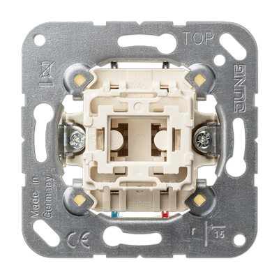 JUNG 533U, 1-gang push-button insert 1-pole, 2-way, 4011377273306