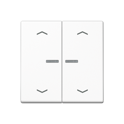 JUNG A102KO5PBFWW, Rocker for push-button 2-gang, lens, arr, 4011377180307