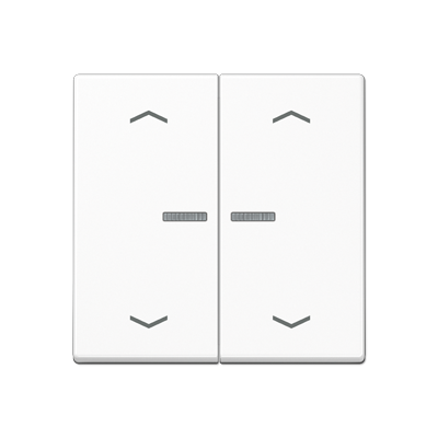 JUNG A102KO5PWW, Rocker for push-button 2-gang, lens, arr, 4011377180246