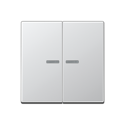 JUNG A10921STRFAL, KNX RF centre plate 2-gang, 4011377194380