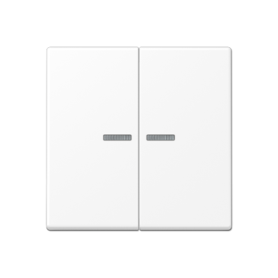 JUNG A10921STRFBFWWM, KNX RF centre plate 2-gang, 4011377214392