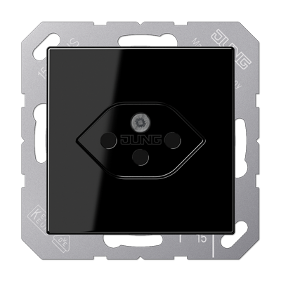 JUNG A1520-13BFSEVSW, Socket for Switzerland 1-gang socket, 4011377102545