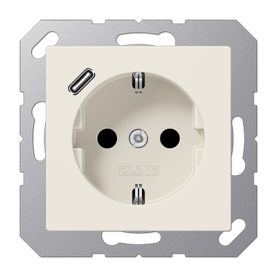 JUNG A1520-18C, SCHUKO socket with USB type C, 4011377184237