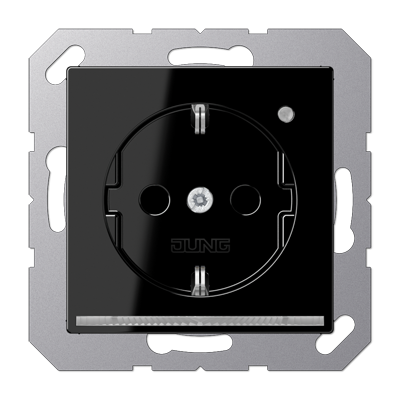 JUNG A1520-OSWLNW, Schuko socket with LED pilot light, 4011377154926