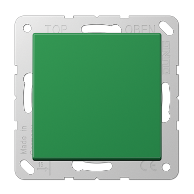 JUNG A1520BFKLGN, SCHUKO? socket with hinged lid, 4011377076068