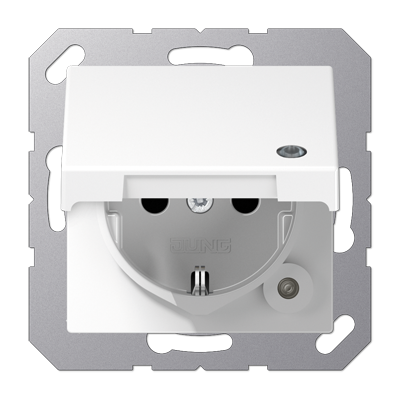 JUNG A1520BFKLKOWW, SCHUKO socket, 4011377144996