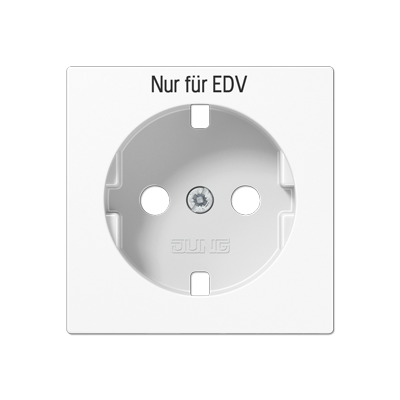 JUNG A1520EDVPLWW, Cover for SCHUKO? sockets, 4011377076273