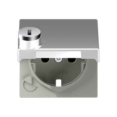 JUNG A1520KLSLPLAL, Cover for SCHUKO? sockets, 4011377132979
