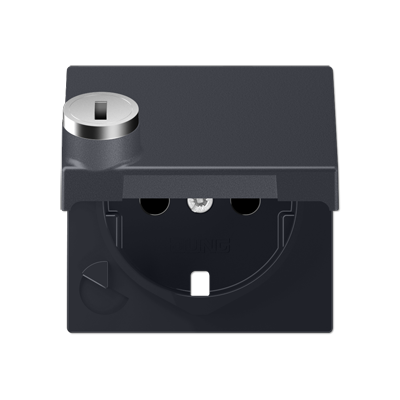 JUNG A1520KLSLPLANM, Cover for SCHUKO? sockets, 4011377132986