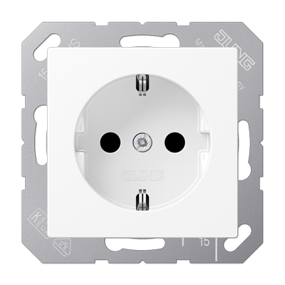 JUNG A1521BFKIWWM, SCHUKO??socket 16?A?/?250?V, 4011377190238