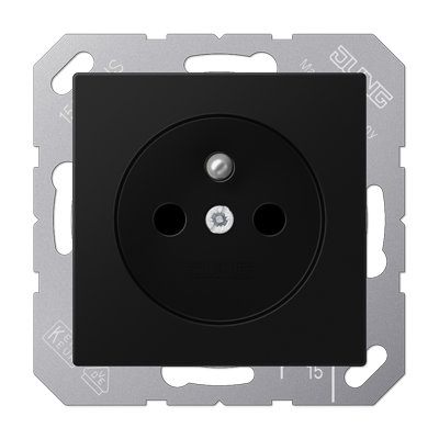 JUNG A1521FBFKISWM, Socket, French/Belgian system, 4011377190283