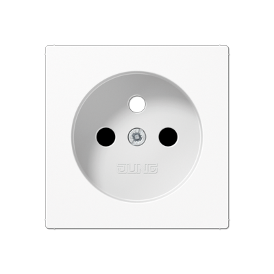 JUNG A1521FKIWWPL-1, Cover for socket, French/Belgian system, 4011377098596