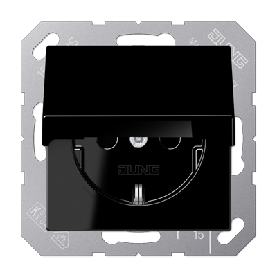 JUNG A1521KIKLSW, SCHUKO? socket with hinged lid, 4011377066915