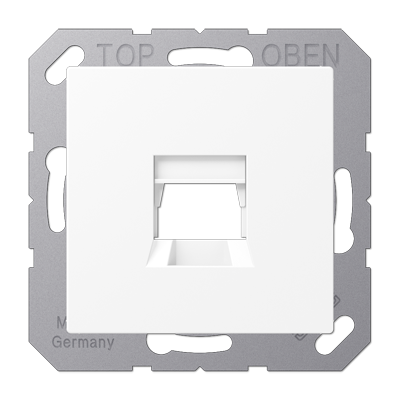 JUNG A1569-15WEWWM, Centre plate for modular jack sockets, 4011377189232