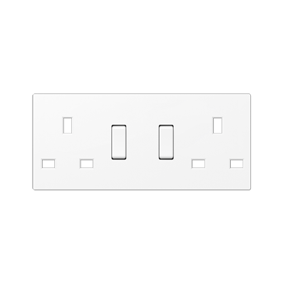 JUNG A2172WWMPL, Centre plate 2-gang, 4011377207035