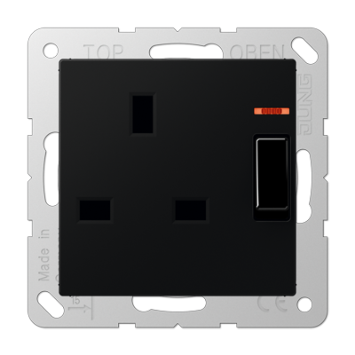 JUNG A3171KOSWM, switched socket, 4011377205246