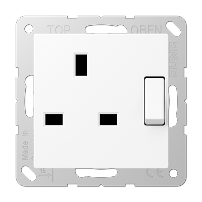 JUNG A3171WWM, switched socket, 4011377203761