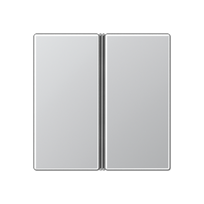 JUNG A402TSAAL, Cover kit 2-gang, complete, 4011377036932