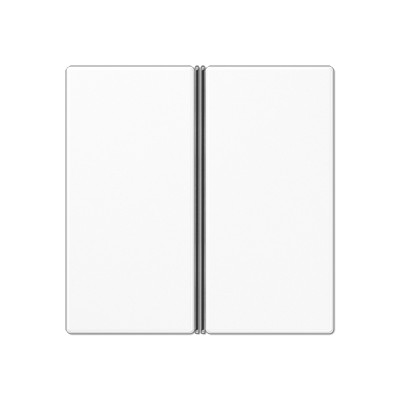 JUNG A402TSAWW, Cover kit 2-gang, complete, 4011377036918