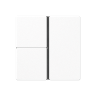 JUNG A403TSAWW, cover kit 3-gang, complete, 4011377036956