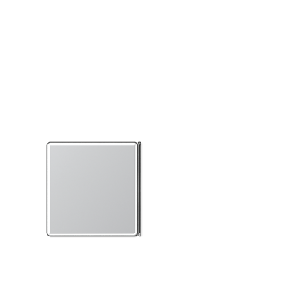 JUNG A404TSANAL23, Cover 4-gang neutral for button 2+3, 4011377083332