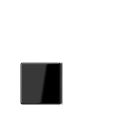 JUNG A404TSANSW23, Cover 4-gang neutral for button 2+3, 4011377086005