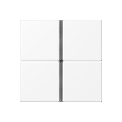 JUNG A404TSAWWM, Cover kit 4-gang, complete, 4011377186033