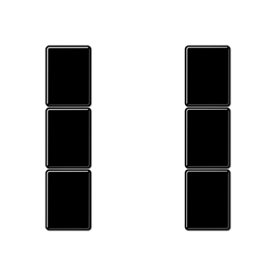 JUNG A503TSASW, cover kit 3-gang, complete, 4011377104990