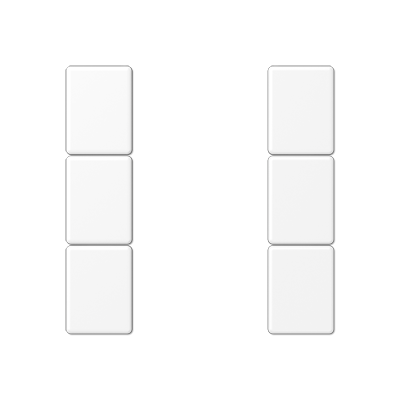JUNG A503TSAWWM, cover kit 3-gang, complete, 4011377185562