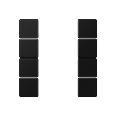 JUNG A504TSASWM, cover kit 4-gang, complete, 4011377185579