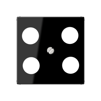 JUNG A561-4SAT1SW, cover f. SAT-TV socket Hirschmann, 4011377028869