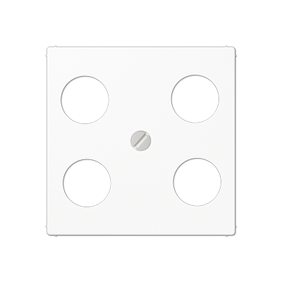 JUNG A561-4SAT1WW, cover f. SAT-TV socket Hirschmann, 4011377318359