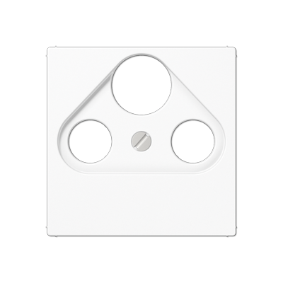 JUNG A561BFPLSATWW, centre plate for TV-FM-SAT socket, 4011377019171