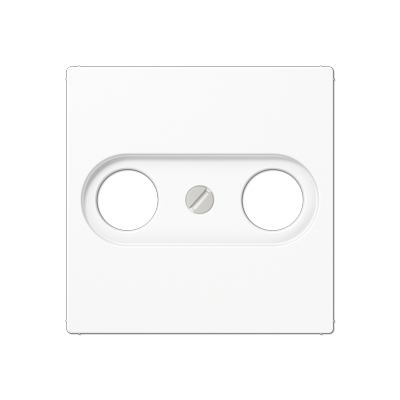 JUNG A561BFPLTVWW, centre plate for TV-FM socket, 4011377019140