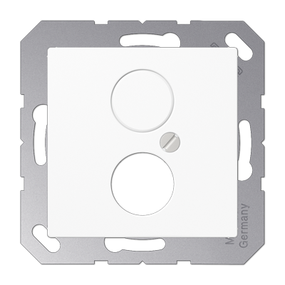 JUNG A562-1BFWW, centre plate f.Hifi socket, 4011377106543