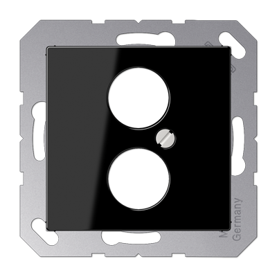 JUNG A562-2BFSW, centre plate f.Hifi socket, 4011377106604